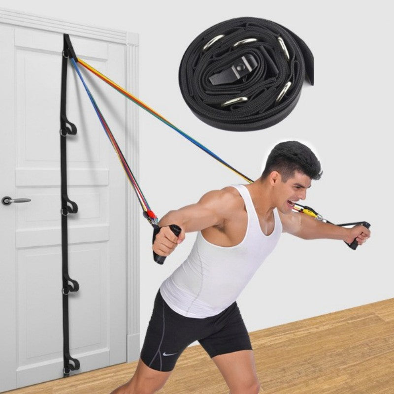 Multi-Point Resistance Band Door Anchor Strap – Portable Home Gym Accessory