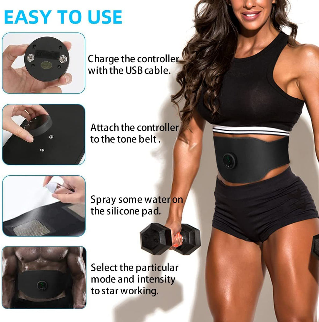 Waist Trainer Fitness Belt – Home Abdominal Toning Belt